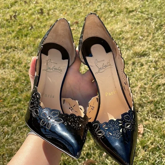 Christian Louboutin black patent pumps - Picture 14 of 16